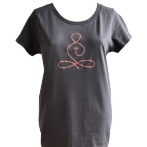 bio t-shirt dames yoga antraciet
